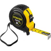 STAYER MASTER 3м / 16мм рулетка в ударостойком обрезиненном корпусе 34025-03_z01