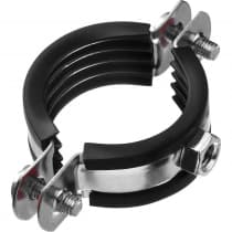Хомут трубный ЗУБР 1 1/4", с гайкой, оцинкованный, 8 шт., 37850-40-45