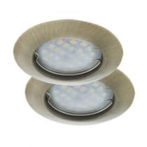 Встраиваемый светильник Ecola Light MR16 DL92 GU5.3 2 pack черненая бронза FB1622EFY