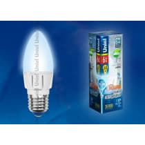 Лампа светодиодная Uniel LED C37 6W NW E27 FR DIM 08689