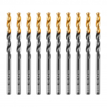 Сверло по металлу, 4,2 мм, HSS-Tin, Golden Tip, 10 шт. Denzel 717210