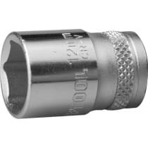 Торцовая головка KRAFTOOL 1/4", 13 мм, Cr-V сталь, хромированная 27815-13_z01