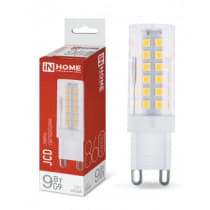 Лампа светодиодная LED-JCD 9Вт 230В G9 4000К 860Лм IN HOME 4690612036380