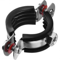 Хомут ЗУБР трубный с гайкой 1", оцинкованный, 9 шт., 37850-32-37