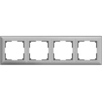 Рамка на 4 поста Werkel Fiore WL14-Frame-04 серебряный 4690389109164