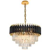 Подвесная люстра Darian DARIAN 76017/10C GOLD BLACK Natali Kovaltseva