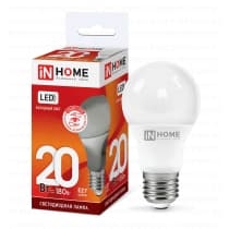 Лампа светодиодная LED-A60-VC 20Вт 230В Е27 6500К 1800Лм IN HOME 4690612020310