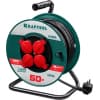 P-315 удлинитель на катушке, 50 м, 3500 Вт, 4 гнезда, IP44, ПВС 3x1,5 кв мм, KRAFTOOL 55084-50