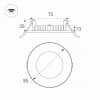 Встраиваемый светильник Arlight DL-85M 4W 3000K IP40 020104