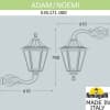 Светильник уличный настенный FUMAGALLI ADAM/NOEMI E35.171.000.BYH27