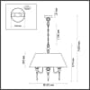 Подвесная люстра Odeon Light Sochi 4896/5A
