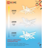 Светильник светодиодный IN HOME ELEGANT FLAME 90Вт 230В 3000-6500K 7000Лм 820х802х87мм c пультом ДУ белый 4690612051536