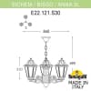 Уличный подвесной светильник Fumagalli ANNA E22.120.S30.VXF1R