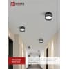 Светильник потолочный IN HOME НПБ DECO-GX53-GS-BL под лампу GX53 82х43мм черный 4690612046372