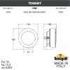 Фасадный светильник FUMAGALLI TOMMY 2M1.000.000.LXD1L