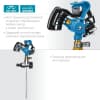 GRINDA PROLine RI-2, 490 м2 полив, на пике, с адаптером, распылитель импульсный, металлический 429311