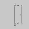 Крепление потолочное Maytoni Accessories for tracks Flarity TRA159С-IPC1-BS