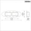 Ландшафтный настенный светильник IP54 LED 4000K 8W 85-265V CALLE 358564 STREET NT21 000 темно-серый   NOVOTECH CALLE 358564