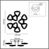 Потолочная люстра Lumion Ruana 8239/9CL