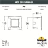 Светильник для подсветки лестниц встраиваемый FUMAGALLI LETI 100 Square 3C1.000.000.LYG1L