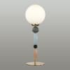 Настольная лампа Odeon Light Palle 5405/1T золотой/коричневый/голубой/белый матов./металл/керамика/стекло E14 1*40W