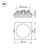 Встраиваемый светильник Arlight LTD-96x96SOL 10W 4000K IP44 017634