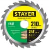 STAYER FAST 210 x 32/30мм 24Т, диск пильный по дереву, быстрый рез 3680-210-32-24_z01