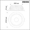 Встраиваемый светильник NOVOTECH DRUM 358302