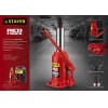STAYER RED FORCE 8т 230-457мм домкрат бутылочный гидравлический 43160-8_z01