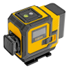 Лазерный уровень мультипризменный DLV-360-3C, 30 м, зеленый луч, Li-Ion 2,4 Aч, кейс// Denzel 35080