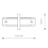 Коннектор Profile Recessed Straight Connector 8967 Nowodvorski