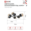 Светильник потолочный под лампу IN HOME AURA TESO-BL-6E27 720x430x150 черный, золото 4690612058108