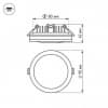 Встраиваемый светильник Arlight LTD-95SOL 10W 3000K IP44 017985