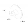 Крючок FIXSEN Round одинарный (FX-92105)