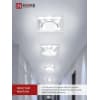 Светильник встраиваемый IN HOME GX53R-glass SMT-L КВАДРАТ с подсветкой 4К под лампу GX53 матовый 4690612044293