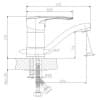 Смеситель для раковины Rossinka T (T40-22)