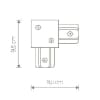 Коннектор Profile Recessed L-connector 8971 Nowodvorski