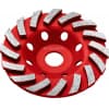 Сегментная алмазная чашка ЗУБР Турбо d 125 мм, Мастер 33378-125