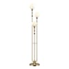 Торшер Odeon Light Palle 5405/3F золотой/корич./голубой/зеленый/белый матов./металл/керамика/стекло E14 3*40W