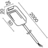 Питание боковое Maytoni Magnetic track system Radity TRA084B-12W-200