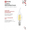 Лампа светодиодная IN HOME LED-СВЕЧА НА ВЕТРУ-deco 4PACK 9Вт 230В Е14 4000К 1040Лм (4шт./упак) прозрачная 4690612053455