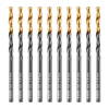 Сверло по металлу, 3,8 мм, HSS-Tin, Golden Tip, 10 шт. Denzel 717208