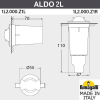 Грунтовый светильник FUMAGALLI ALDO 2L 1L2.000.000.AXZ1L