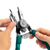 KRAFTOOL Universal 8-in-1 съемник стопорных колец, внешний/внутренний 22813