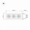 Встраиваемый светильник Arlight CL-KARDAN-S260x102 27W 3000K IP20 024136