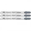 Полотна для электролобзика по дереву, 3 шт, T101B, 75 х 2,5 мм, HCS Matrix Professional 78201