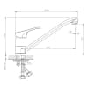 Смеситель для кухонной мойки DECOROOM DR21 (DR21018)