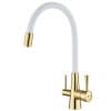 Смеситель Lemark Comfort (LM3075G-White) для кухни  с подключением к фильтру с питьевой водой
