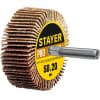 Круг шлифовальный STAYER лепестковый, на шпильке, P80, 50х20 мм 36607-080