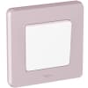 Рамка декоративная универсальная Legrand Inspiria, 1 пост, для горизонтальной или вертикальной установки, цвет "Розовый" 673934